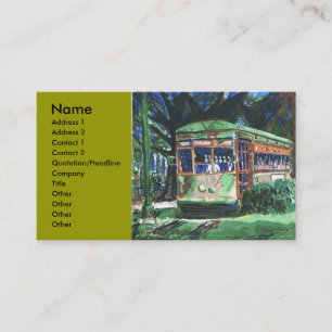 New Orleans Streetcar, Business Card
