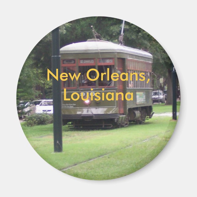 New Orleans Streetcar Magnet (Front)