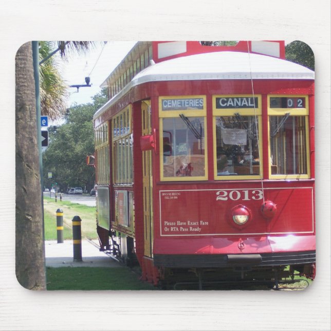 New Orleans Streetcar Mouse Pad (Front)