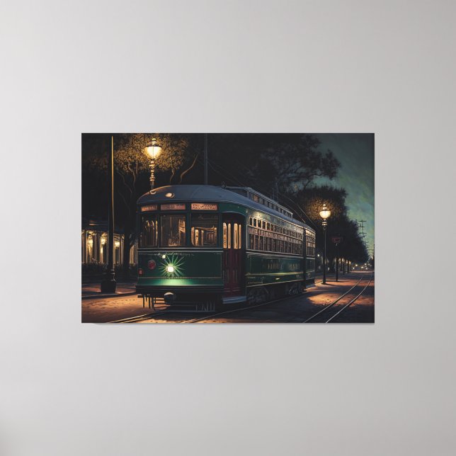 New Orleans Streetcar, New Orleans, NOLA Canvas Print (Front)