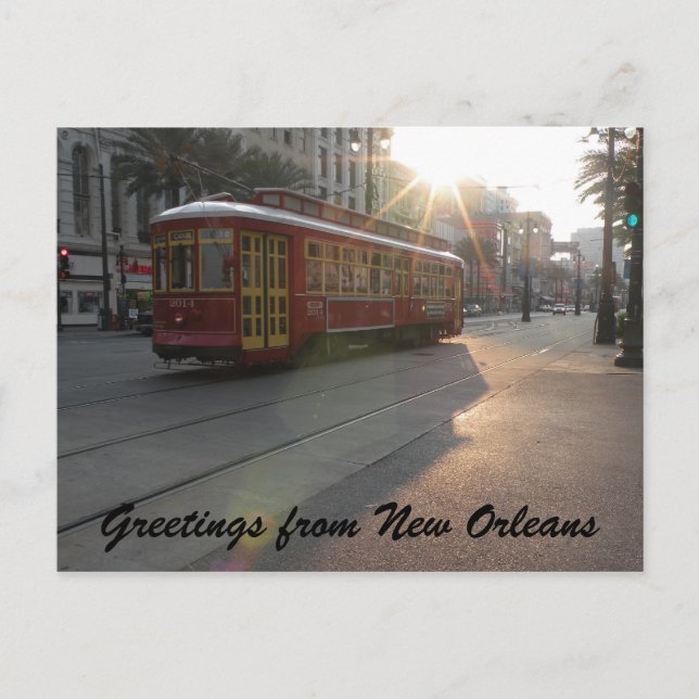 New Orleans Streetcar Postcard (Front)