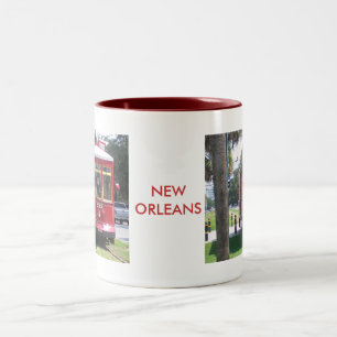 New Orleans Streetcar Two-Tone Coffee Mug