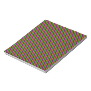 New Orleans Stripe Glitter Notepad