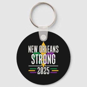 New Orleans Strong 2025 Unity Fleur De Lis Mardi G Key Ring