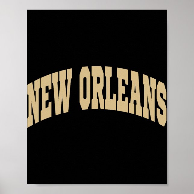New Orleans - Throwback Design - Clic  Poster (Front)