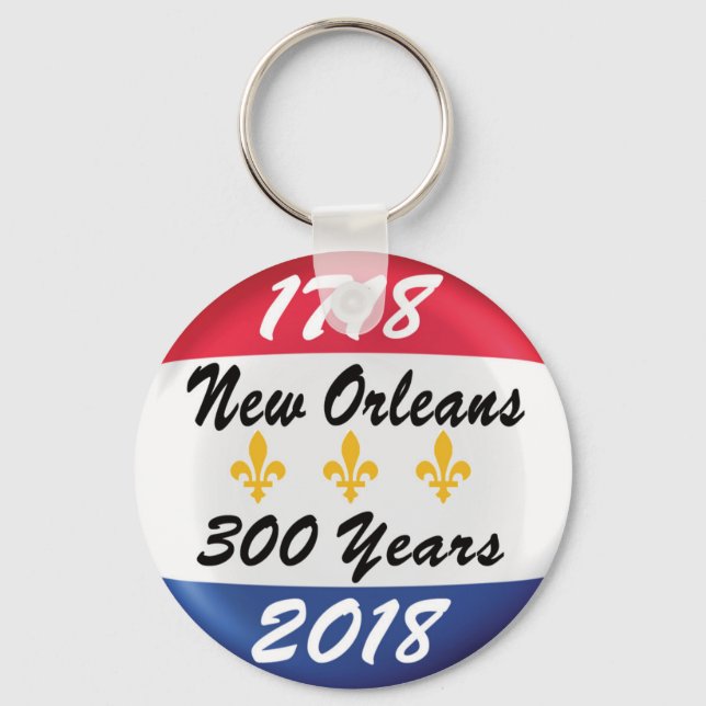 NEW ORLEANS TRICENTENNIAL KEYCHAIN (Front)