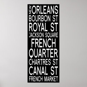 New Orleans Typography Poster
