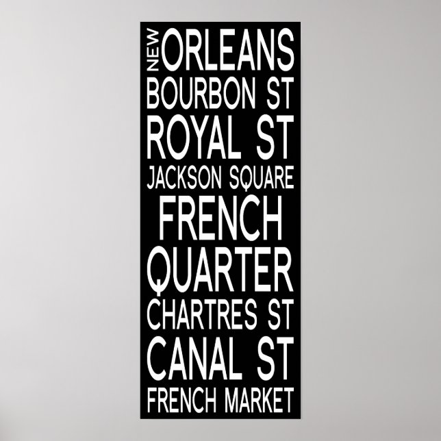 New Orleans | Typography Poster (Front)