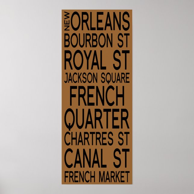 New Orleans | Typography Poster (Front)