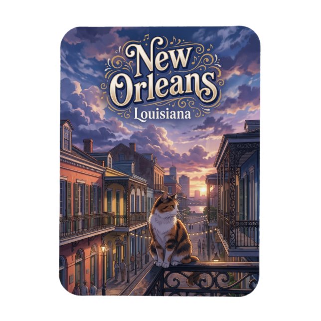 New Orleans USA Magnet (Vertical)