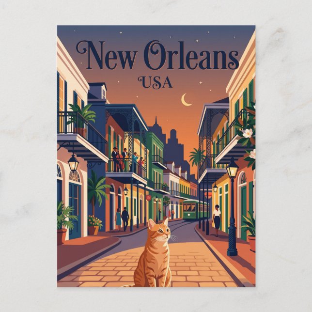New Orleans USA Postcard (Front)