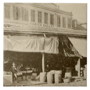 New Orleans Vintage Photography Old French Market Tile