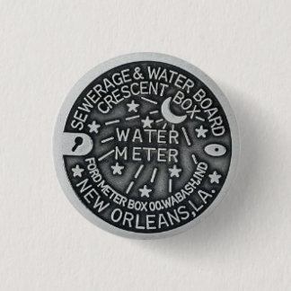 New Orleans Water Metre Button