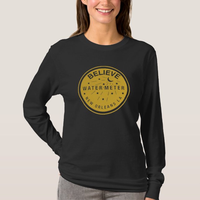 New Orleans Water Metre Cover Believe T-Shirt (Front)