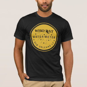 New Orleans Water Metre Cover Gold, Who That T-Shirt