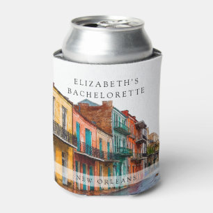 New Orleans Watercolor Bachelorette Weekend Can Cooler
