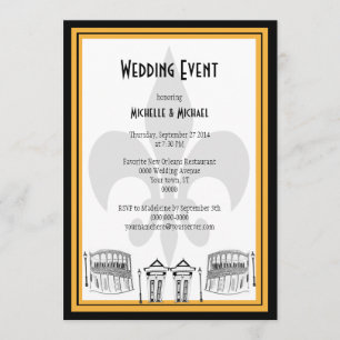 New Orleans Wedding Event Invite