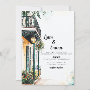New Orleans Wedding Invitation