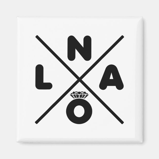 New Orleans Wedding Nola Bachelorette Party Groom  Magnet (Front)