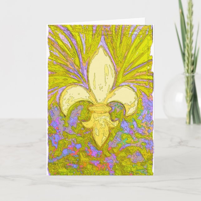 New OrleansWild Fleur de Leis Card (Front)