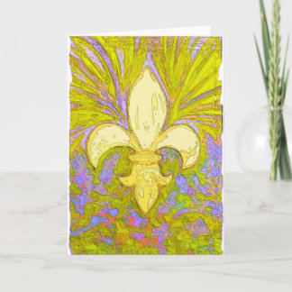 New OrleansWild Fleur de Leis Card