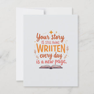 New Page, New Day Postcard