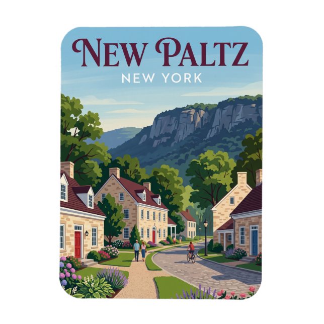 New Paltz, New York Magnet (Vertical)