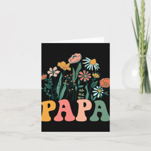 New Papa Wildflower First Birthday & Baby Show Card