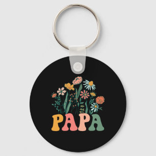 New Papa Wildflower First Birthday &amp; Baby Show Key Ring