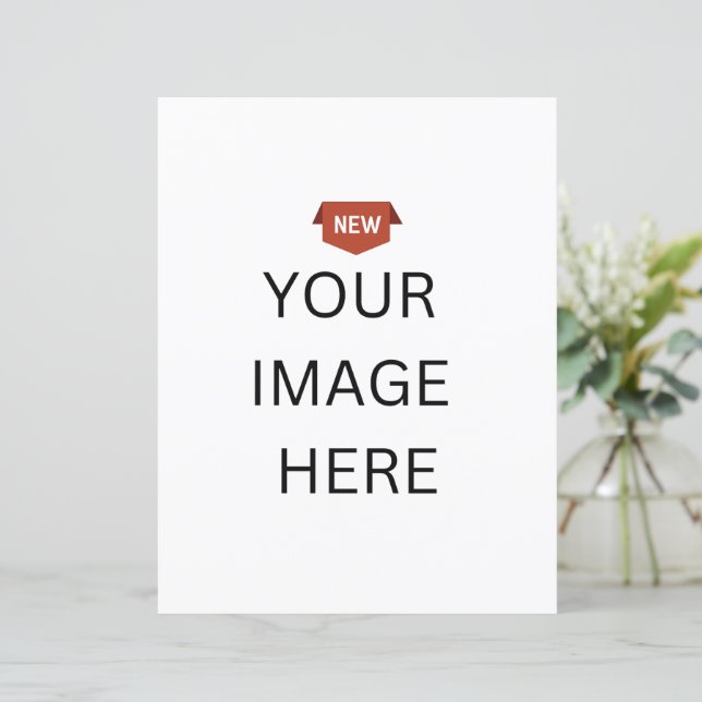 NEW! Paper Sheet - 8.5" x 11" - Custom (Standing Front)