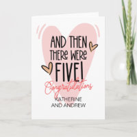 New Parents Congratulations Then There Were Five