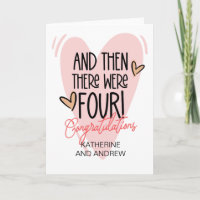 New Parents Congratulations Then There Were Three