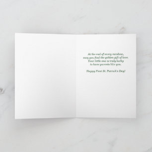 New Parents First St Patricks Day Woodland Deer Card