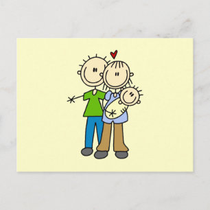 New Parents New Baby T-shirts and Gifts Announcement Postcard