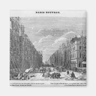 New Paris, view of a part of Rivoli street Magnet