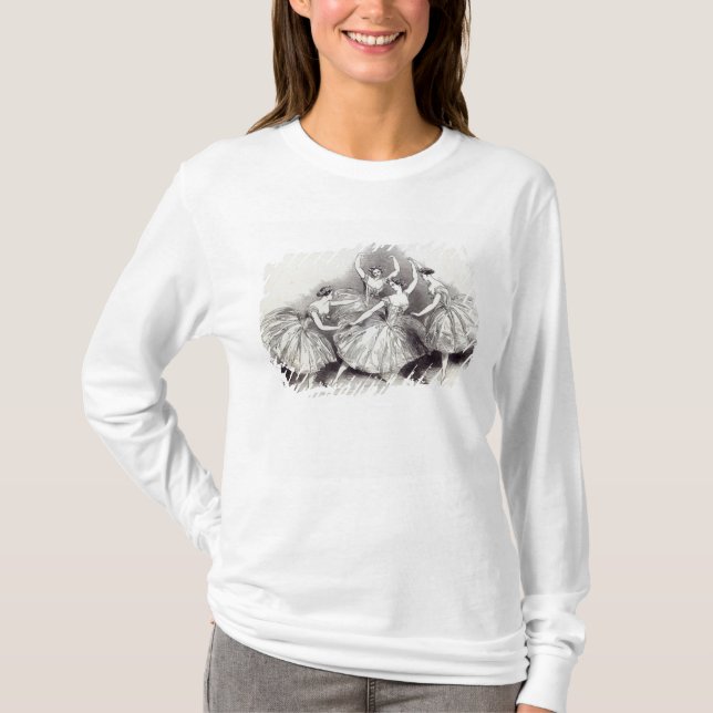 New Pas de Quatre, by Mdlles T-Shirt (Front)