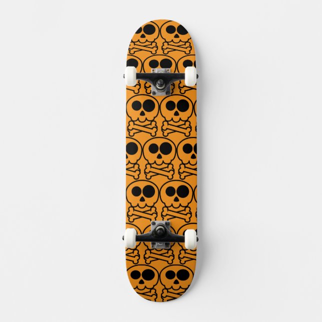 NEW - Pastel Cartoon Skull Skateboard (Front)