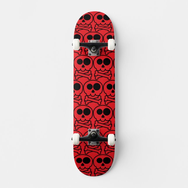 NEW - Pastel Cartoon Skull Skateboard (Front)