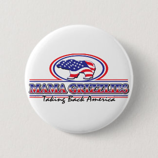 NEW-Patriotic-Grizzly 6 Cm Round Badge
