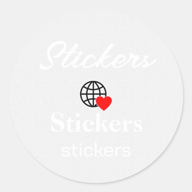 New personalise Text Logo Stickers (Front)