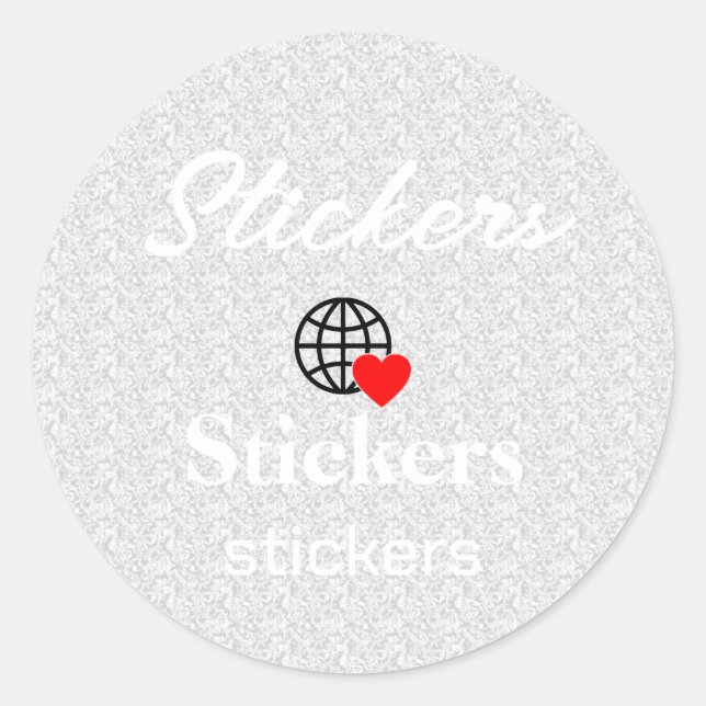 New personalise Text Logo Stickers (Front)