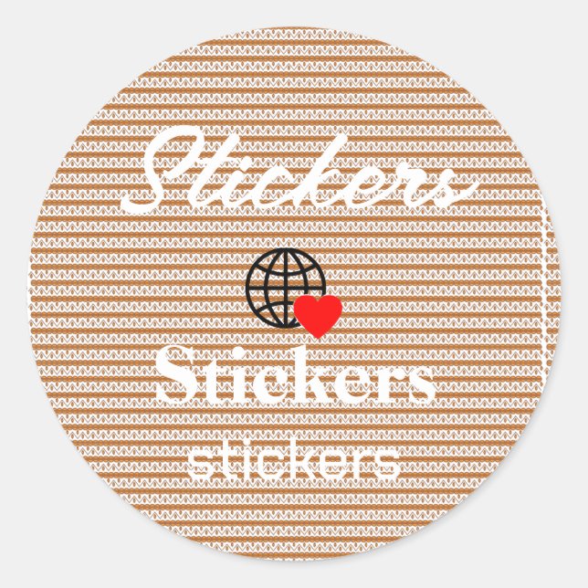 New personalise Text Logo Stickers (Front)