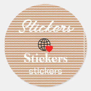 New personalise Text Logo Stickers