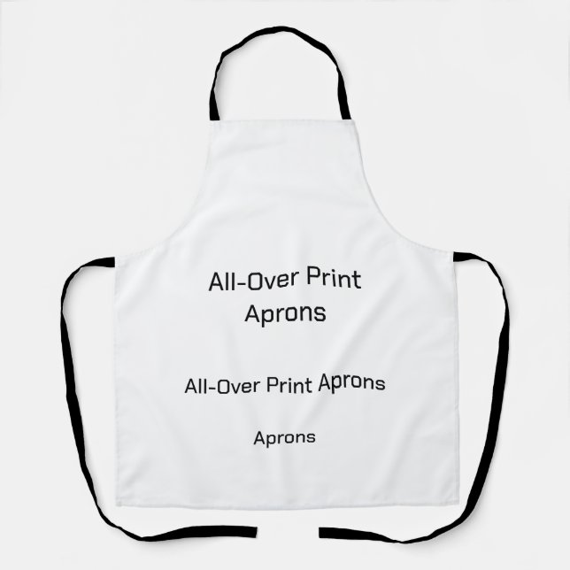 New personalise TextLogo All-Over Print Aprons (Front)
