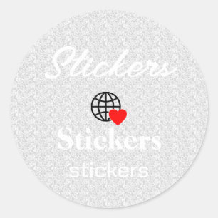New personalize Text Logo Stickers