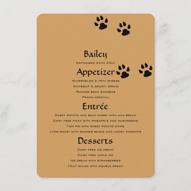 New Pet Menu Template (Front)