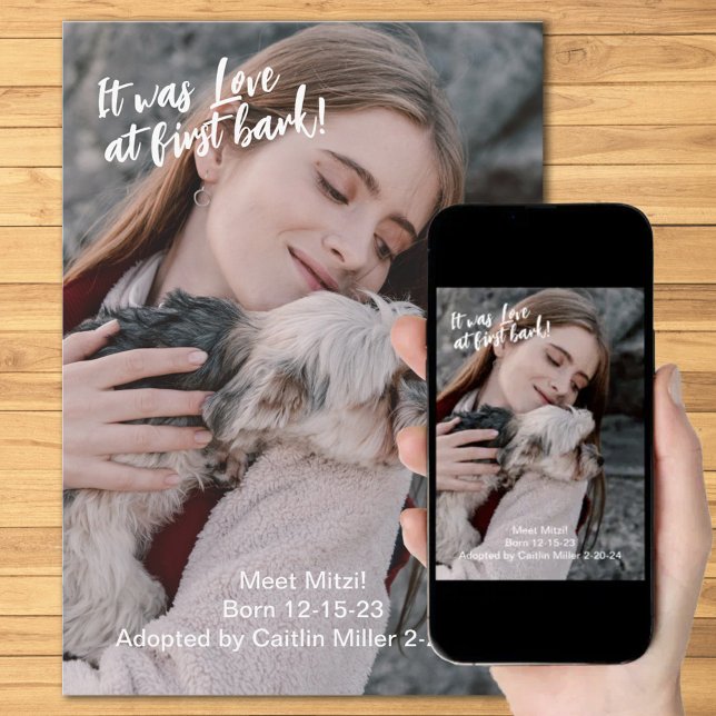 New Pet Photo Announcement (Creator Uploaded)