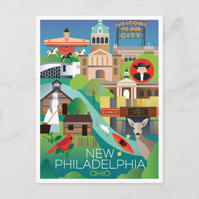 New Philadelphia, Ohio Postcard (Front)