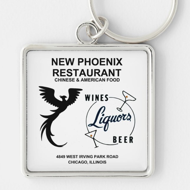 New Phoenix Restaurant, Chicago, IL Key Ring (Front)