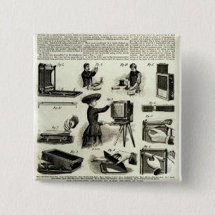 New photographic apparatus 15 cm square badge